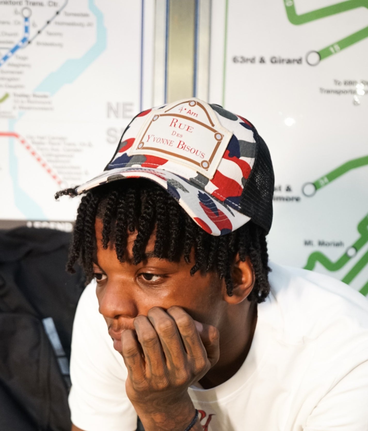 Panneau Cap Blue camo image 0